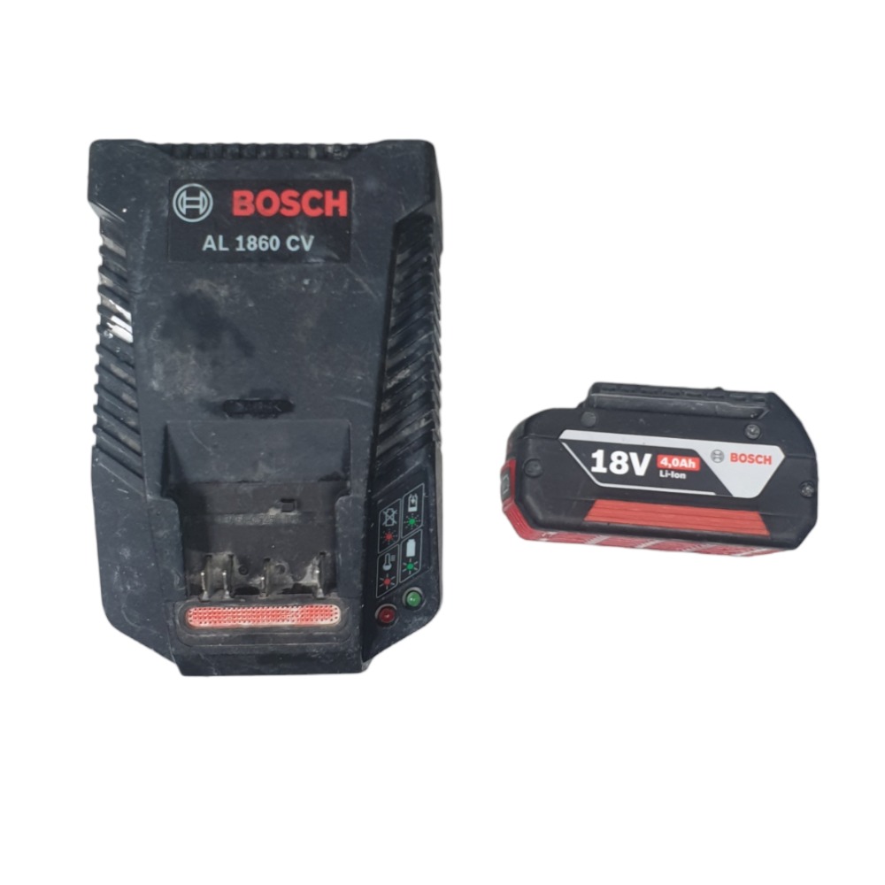 Bosch 18V 4ah Battery + Charger AL 1860 CV Own4Less